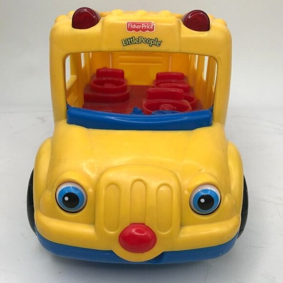 Fisher Price Little People 2002 Beeps the Yellow School Bus Lights Music Sound - Picture 8 of 13